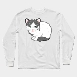 Black White kitten Long Sleeve T-Shirt